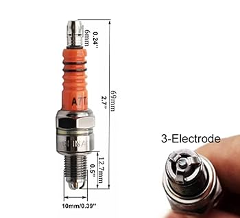 Amazon | Eight Flower 4mini 強化 3極 スパークプラグ プラグ